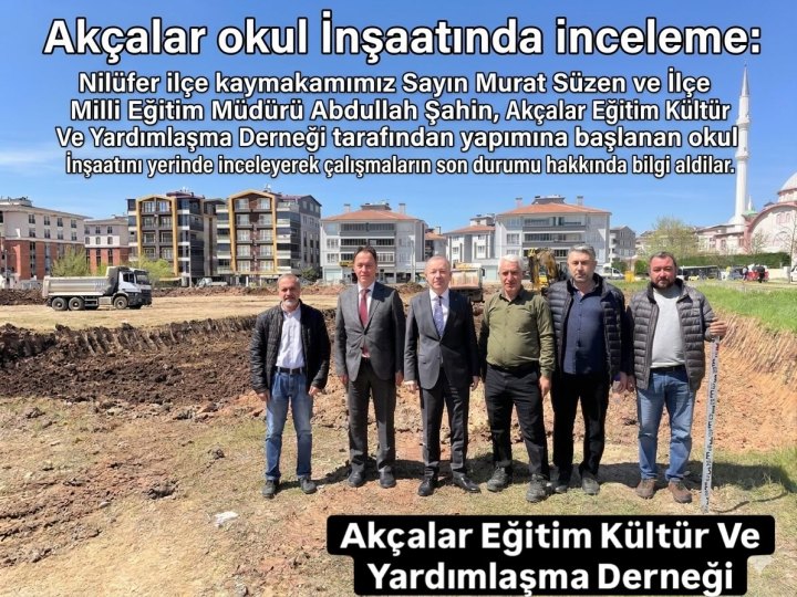 Kaymakam inşaat ziyareti